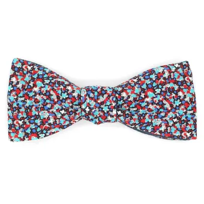 Nœud Papillon Fleuri Liberty Réversible - Le Coq En Pap