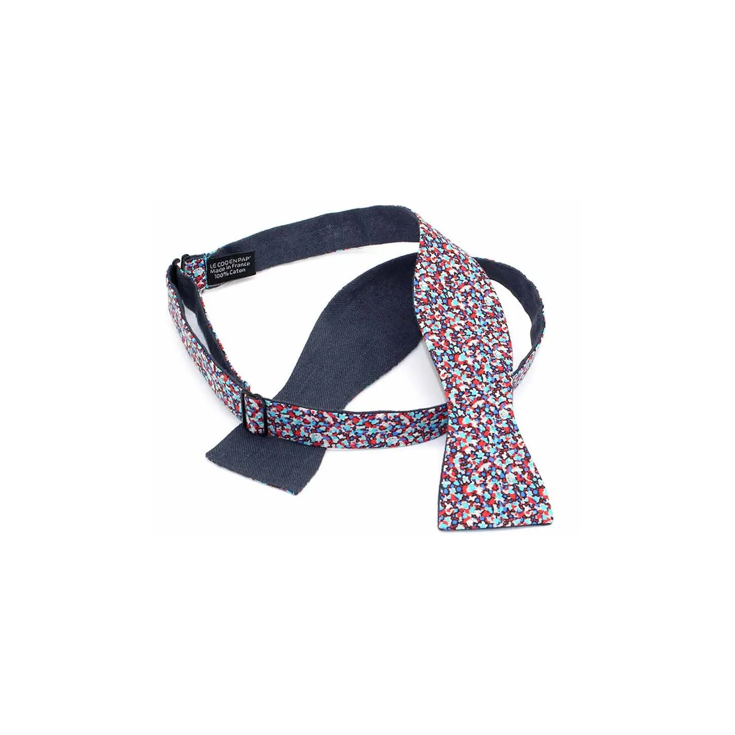 Floral Liberty Reversible Bow Tie - Le Coq En Pap Reference: 17715| Chapellerie Traclet