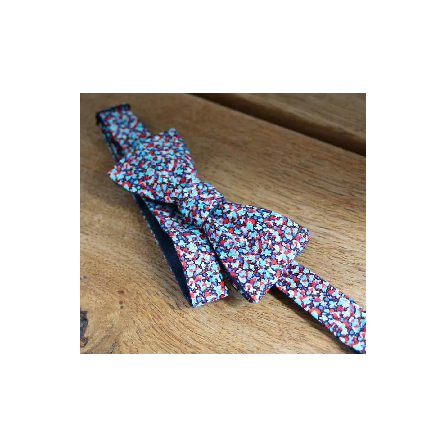 Floral Liberty Reversible Bow Tie - Le Coq En Pap Reference: 17715| Chapellerie Traclet