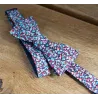 Floral Liberty Reversible Bow Tie - Le Coq En Pap Reference: 17715| Chapellerie Traclet