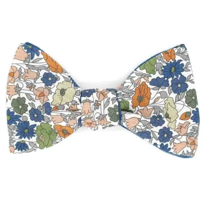Poppy Reversible Flowered Bow Tie - Le Coq En Pap