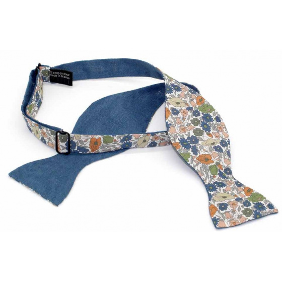 Reversible Poppy Floral Bow Tie - Le Coq En Pap