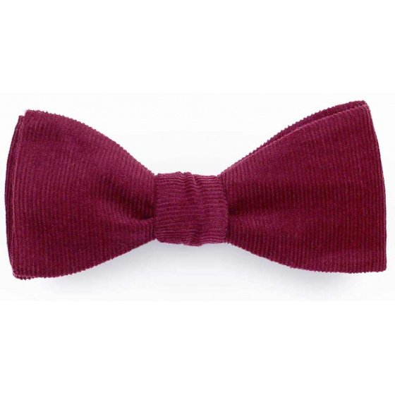 Bordeaux Velvet Bow Tie - Le Coq En Pap