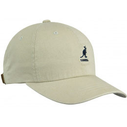 Washed Baseball Cap Cotton Beige - Kangol