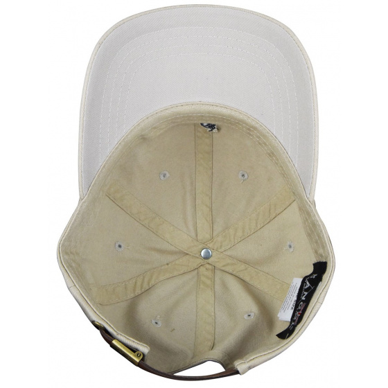Casquette Washed Baseball Coton Beige - Kangol