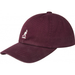 Washed Baseball Cap Cotton Bordeaux - Kangol