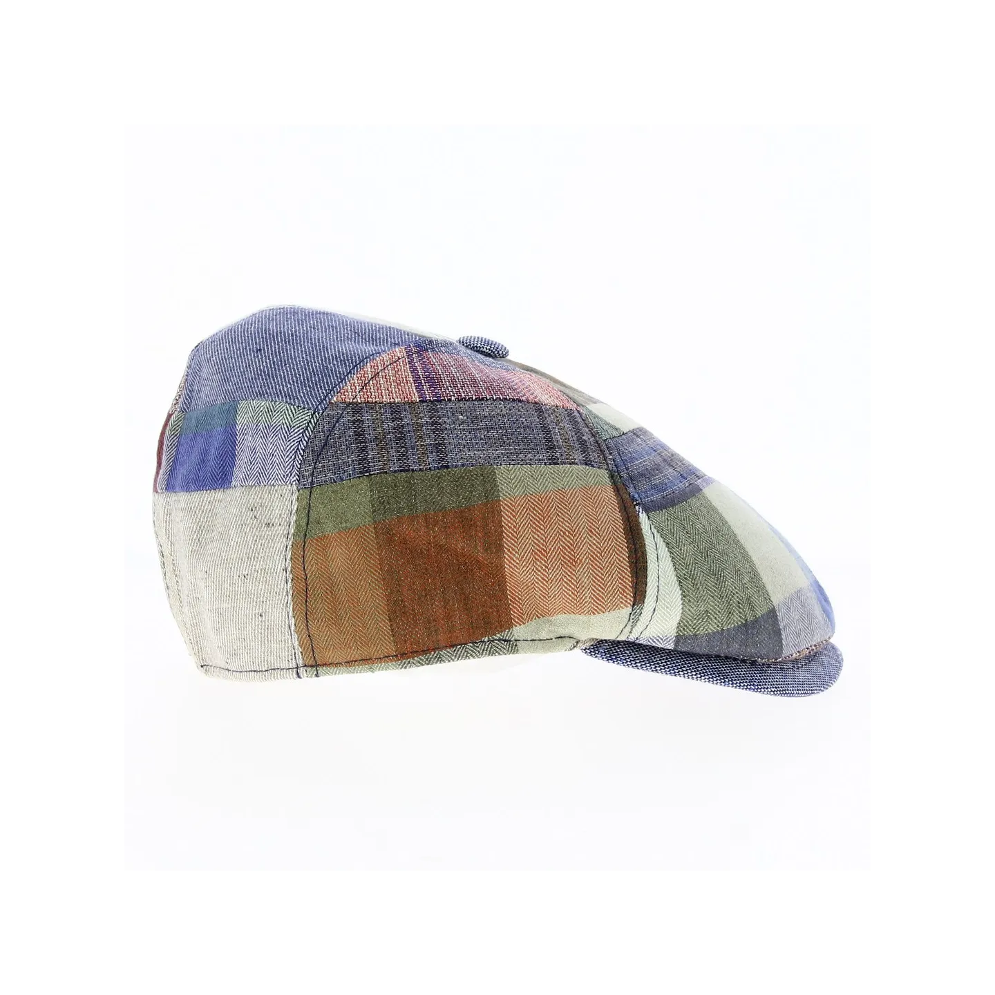 Linen and Cotton Patchwork Cap - MTM