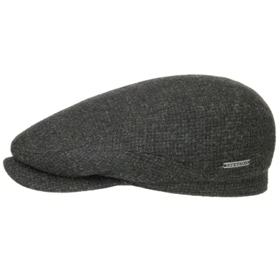 Casquette Belfast Castle Laine Vert Noir Chiné - Stetson