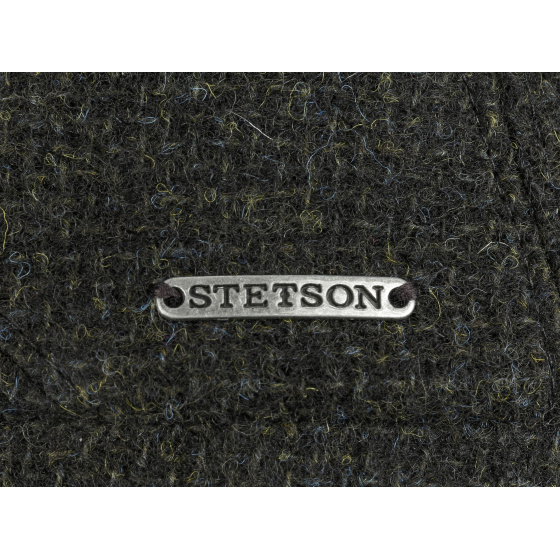 Belfast Castle Wool Cap Heathered Green Black - Stetson