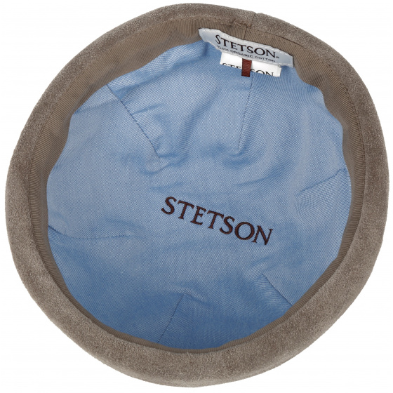 Bonnet Docker Cuir Beige - Stetson