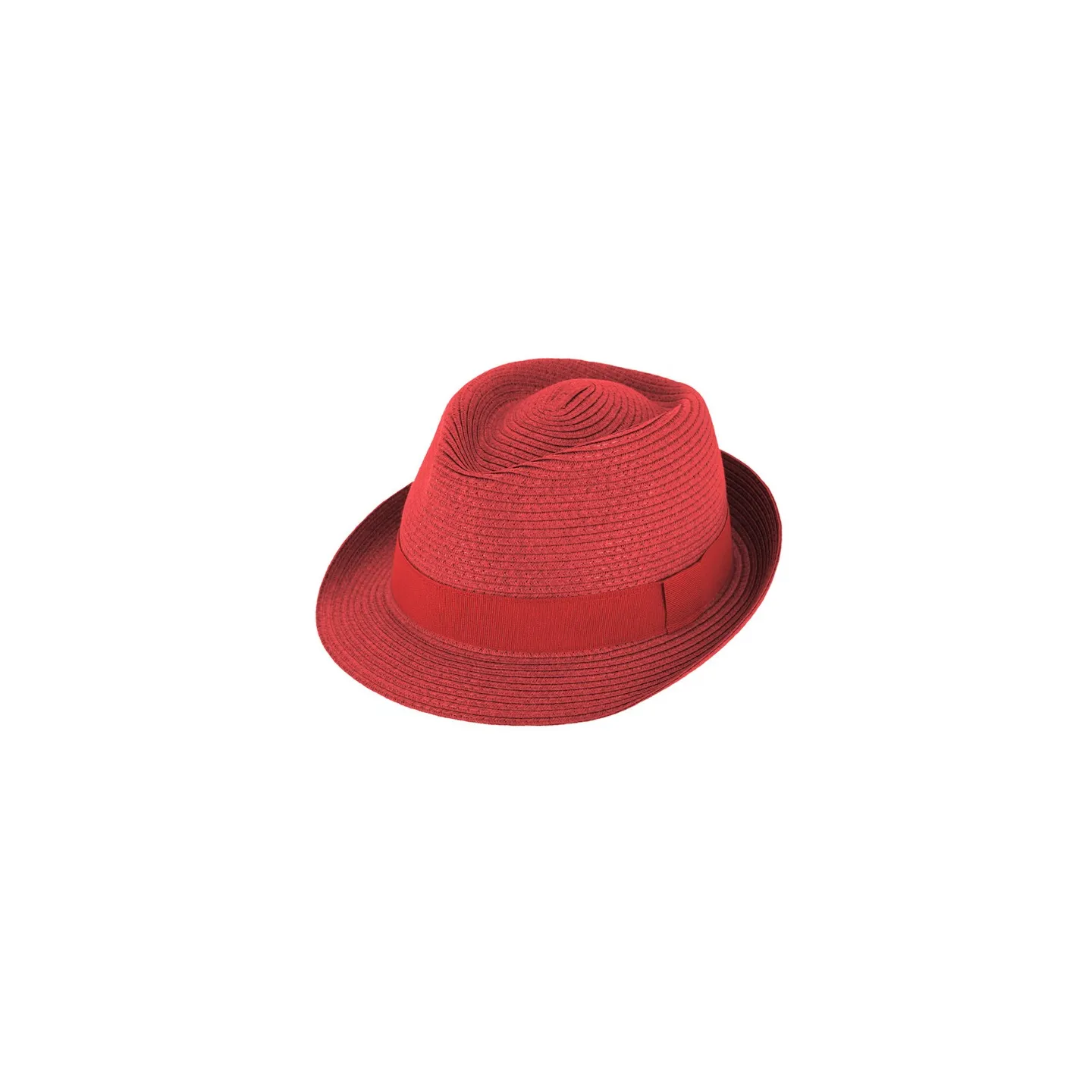 Red Paper Straw Trilby Hat - Traclet Reference: 17742 | Traclet Hatters
