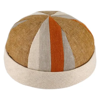 Bonnet Docker Patchwork Coton & Lin - Traclet Reference : 17746 | Chapellerie Traclet