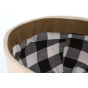 Docker Beanie Patchwork Cotton & Linen orange - Traclet