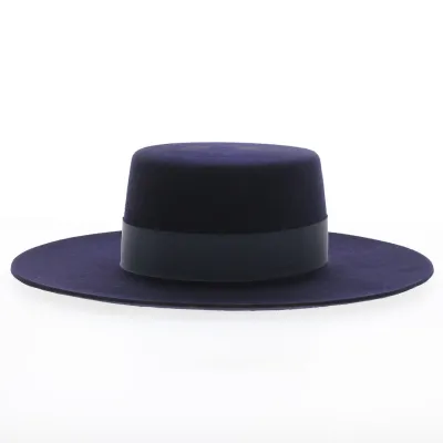 Santiago Hat - Cordobes/Cantier Felt Wool Navy - Traclet