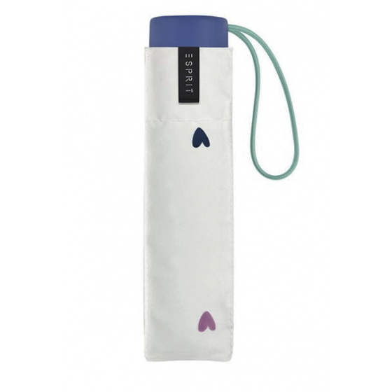 Love Mini Umbrella with White Hearts - Esprit