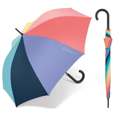 Parapluie Canne Long Multicolore - Esprit Reference : 17762| Chapellerie Traclet