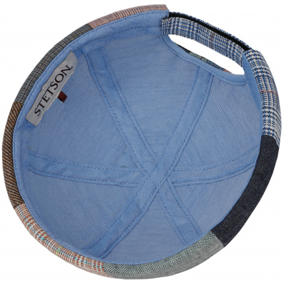 Buleon Patchwork Linen Docker Cap - Stetson