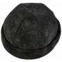 Black Leather Docker Beanie - Stetson