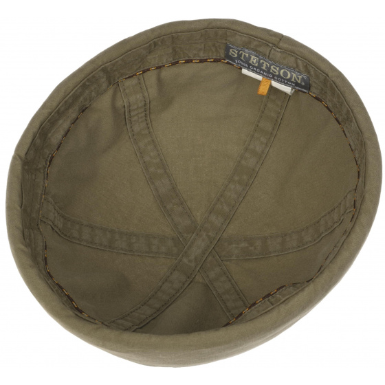 Washed Organic Cotton Docker Beanie Khaki - Stetson