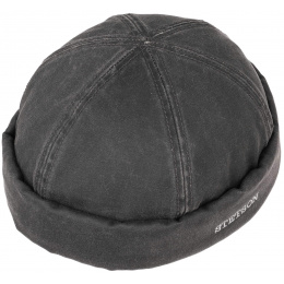 Winter Docker Beanie Aged Cotton Black - Stetson