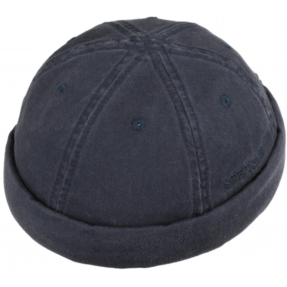 Ocala Navy Cotton Docker Beanie UPF 40+ - Stetson