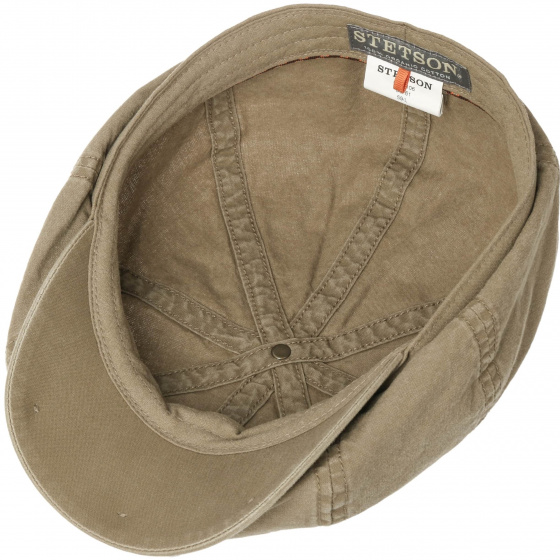 Casquette Hatteras Coton Biologique Kaki UPF 40+ - Stetson