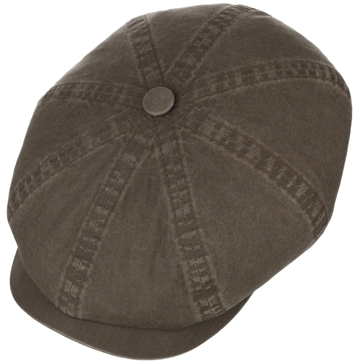 Organic Cotton Hatteras Cap Brown UPF 40+ - Stetson Traclet Brown Reference: 2334 | Traclet Hat Shop