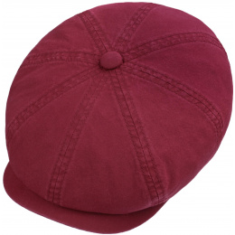 Red Organic Cotton Hatteras Cap - Stetson