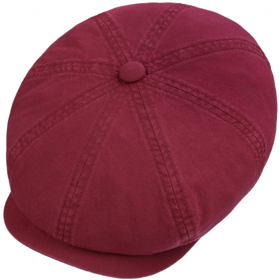 Hatteras Cap Organic Cotton Red - Stetson