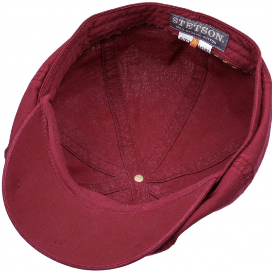 Casquette Hatteras Coton Biologique Rouge - Stetson