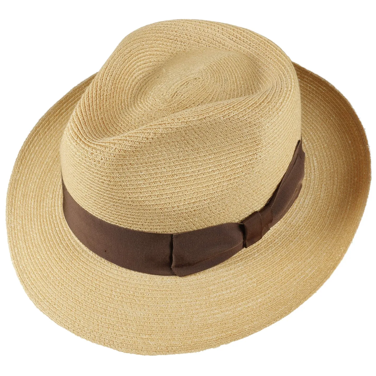Chapeau Fedora Robbins Panama Marron - Stetson Reference : 12173 | Chapellerie Traclet