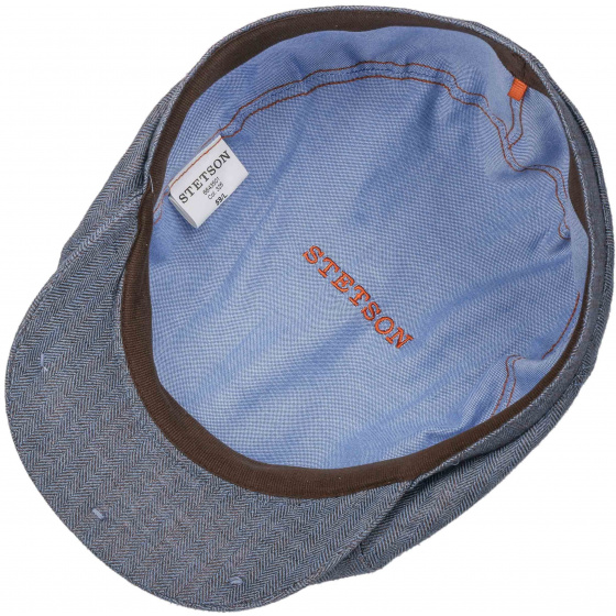 Casquette Brooklin Queens en Lin bleu - Stetson