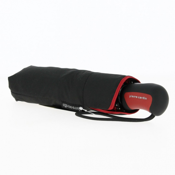 Parapluie Femme Pliant Tournesol Noir et Rouge - Pierre Cardin