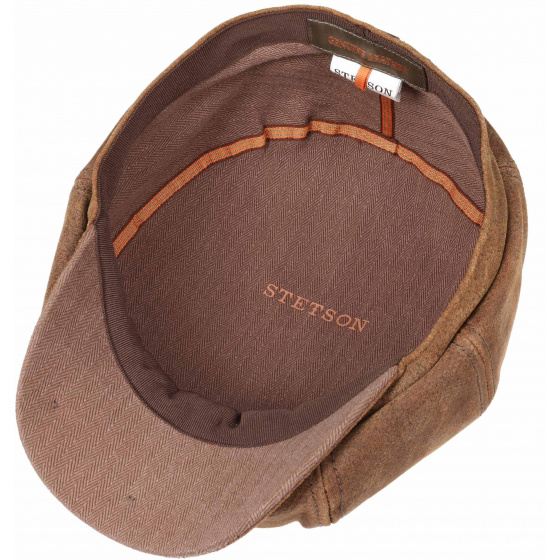 Casquette hatteras Burney Cuir - Stetson Casquette hatteras Burney Cuir - Stetson