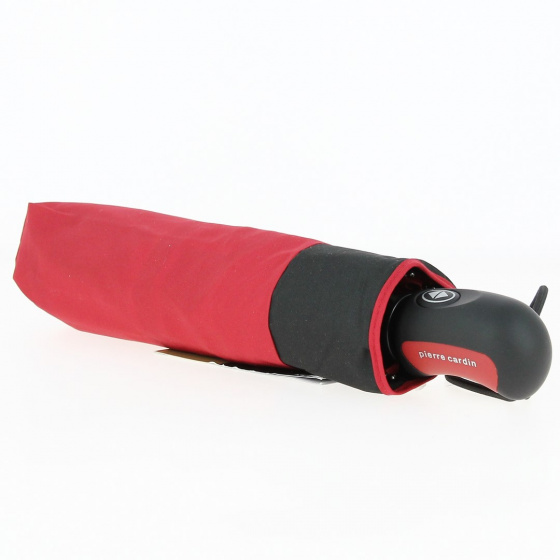 Parapluie Femme Pliant Tournesol Rouge et Noir - Pierre Cardin
