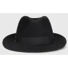 Chapeau Fedora Alessandria Pliable Noir - Borsalino   Reference : 17781| Chapellerie Traclet