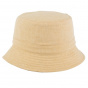 Beige Hummingbird Reversible Bucket Hat - MTM