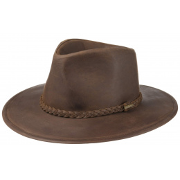 Chapeau Annville Cuir Marron - Stetson