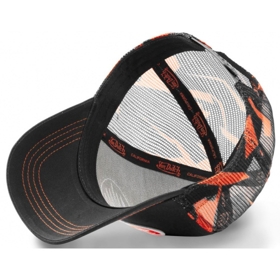 Casquette Baseball Abob Noire & Orange - Von Dutch Casquette Baseball Abob Noire & Orange - Von Dutch