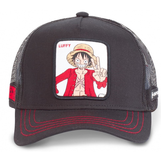 Luffy One Piece Baseball Trucker Cap - Capslab Luffy One Piece Baseball Trucker Cap - Capslab