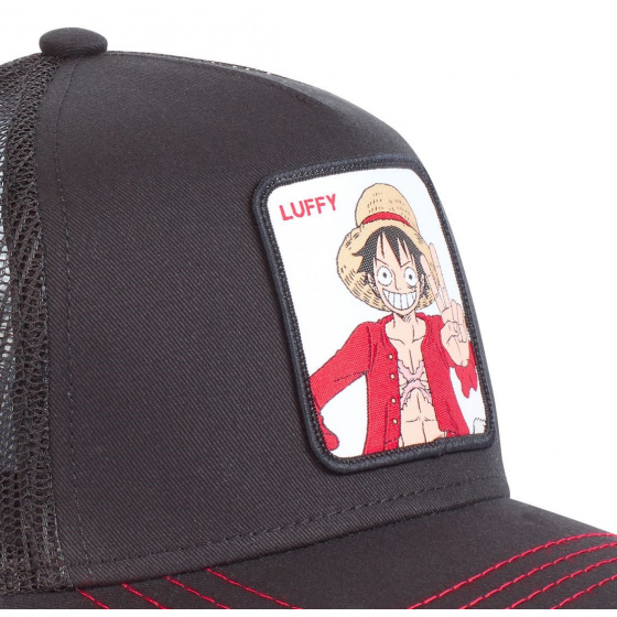 Luffy One Piece Baseball Trucker Cap - Capslab Luffy One Piece Baseball Trucker Cap - Capslab