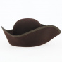 Brown felt tricorn - Traclet
