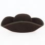 Brown Fur Felt Tricorn - Traclet