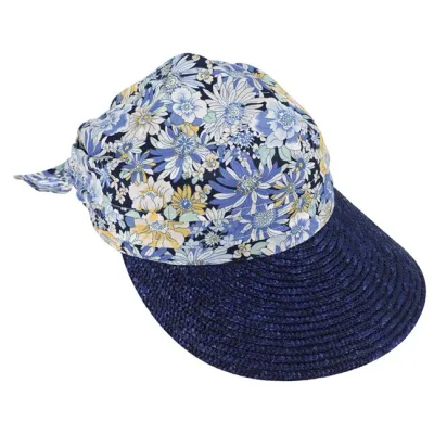 Casquette Visière Gaillarde Paille & Coton - Traclet  réf 17801 chapellerie Traclet