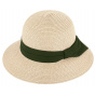 Chapeau Cloche Lavandou Paille Papier Beige - Traclet