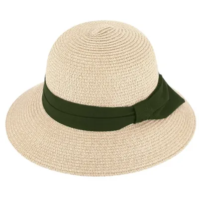 Chapeau Cloche Lavandou Paille Papier Beige - Traclet