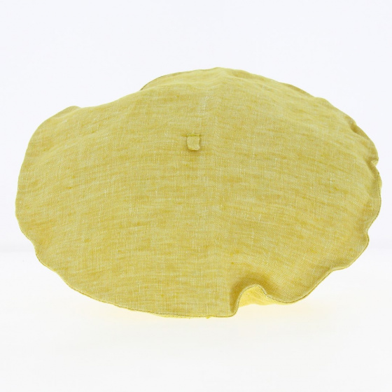 Béret Femme Eudide Lin Safran - MTM Béret Femme Eudide Lin Safran - MTM