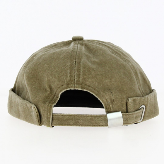 Bonnet Docker Coton Marron Usée - Traclet