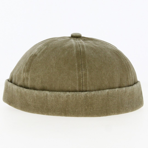 Bonnet Docker Cotton Brown Worn - Traclet