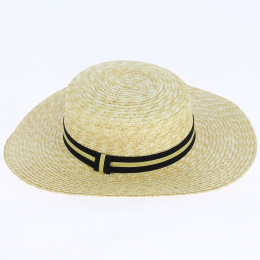 Natural Straw Capeline Hat - Traclet